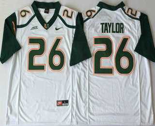 Men's Miami Hurricanes #26 Sean Taylor White Stitched NCAA Nike College Football Jersey,We sell and wholesale Men's Miami Hurricanes #26 Sean Taylor White Stitched NCAA Nike College Football Jersey on line form chian!
